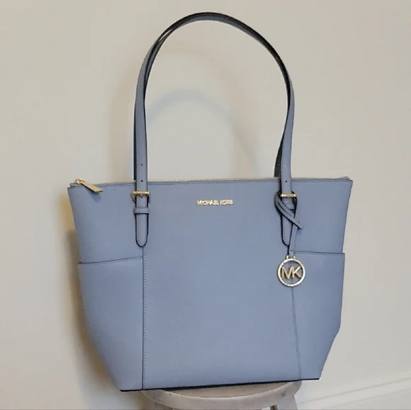 Michael Kors Light Blue Tote Bag - Picture 1 of 11